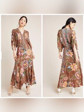 farm rio navy blue jungle scarf midi dress FARM Rio Arabesque Scarf Midi Dress